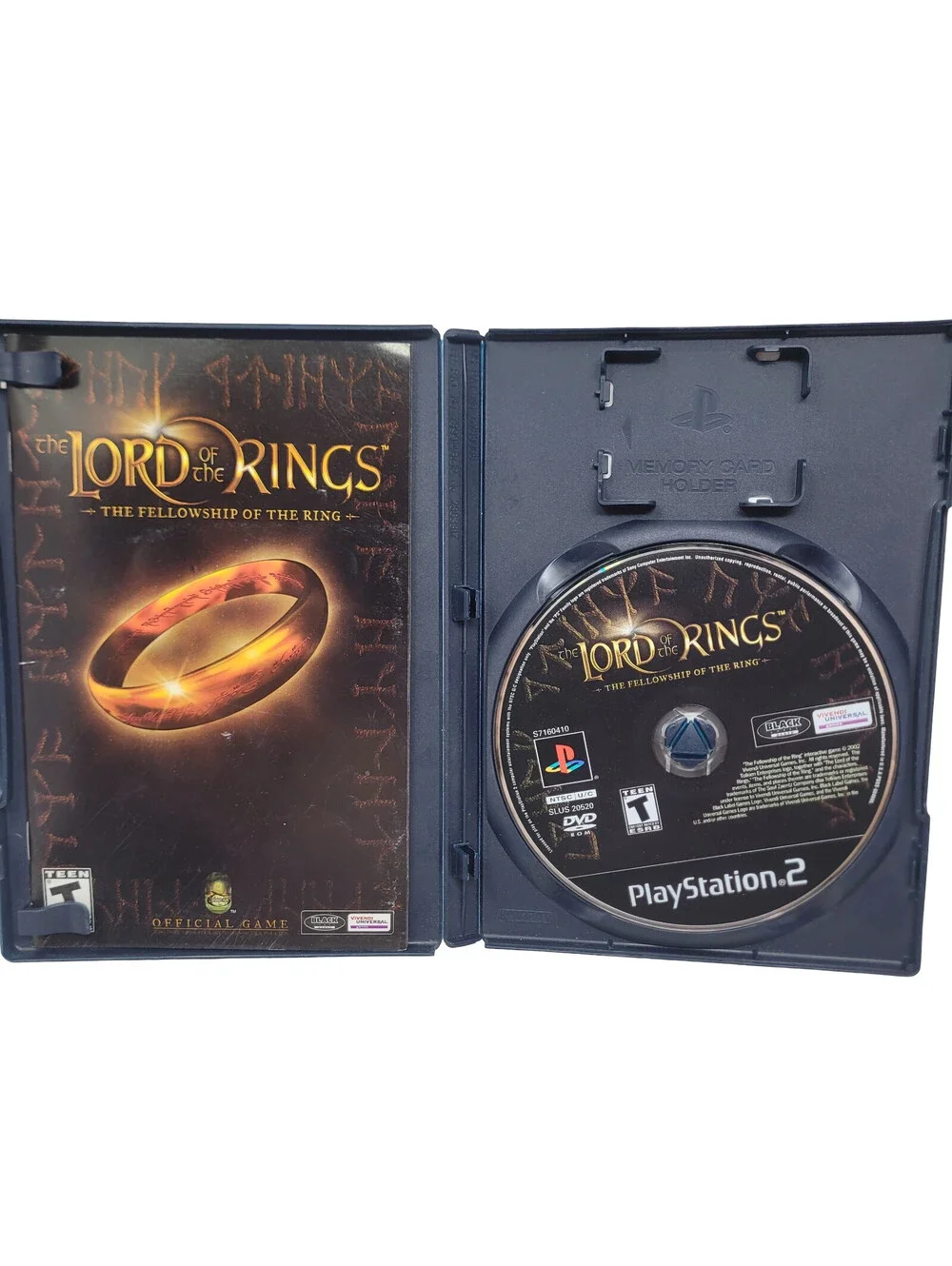 Lord of the Rings Fellowship of the Ring PS2 PlayStation 2 Game w/ Manual